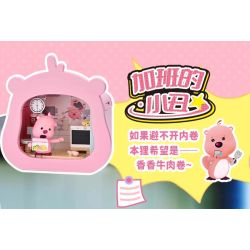 Keeppley K22302 Loopy Xếp hình lắp ráp ghép mô hình Một ngày trong cuộc đời của Lubi dễ thương: đi làm với cuộc đời mình