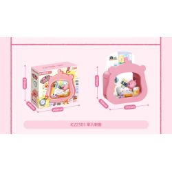 Keeppley K22302 Loopy Xếp hình lắp ráp ghép mô hình Một ngày trong cuộc đời của Lubi dễ thương: đi làm với cuộc đời mình