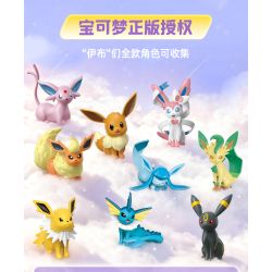 Keeppley K20266 Eevee Xếp hình lắp ráp ghép mô hình Hành tinh của gia đình Pokémon Eevee: Eevee