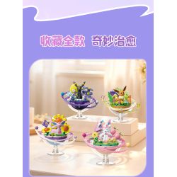 Keeppley K20267 Eevee Xếp hình lắp ráp ghép mô hình Hành tinh của gia đình Pokémon Eevee: Fire Eevee