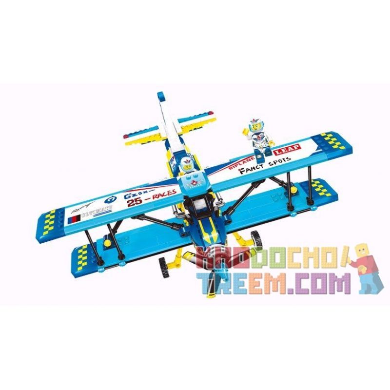 Enlighten 1125 Qman 1125 non  MÁY BAY BIỂU DIỄN bộ đồ chơi xếp lắp ráp ghép mô hình City Thành Phố 354 khối