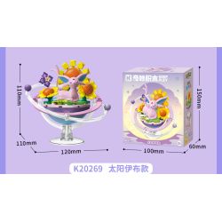 Keeppley K20269 Eevee Xếp hình lắp ráp ghép mô hình Hành tinh của gia đình Pokémon Eevee: Sun Eevee
