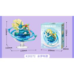 Keeppley K20269 Eevee Xếp hình lắp ráp ghép mô hình Hành tinh của gia đình Pokémon Eevee: Sun Eevee