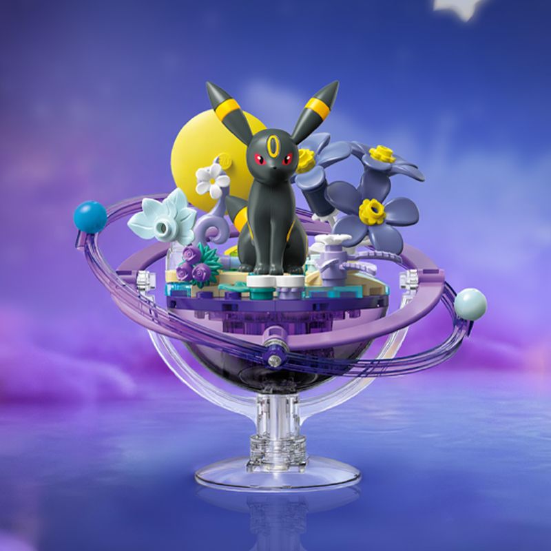 Keeppley K20270 Eevee Xếp hình lắp ráp ghép mô hình Hành tinh của gia đình Pokémon Eevee: Moon Eevee