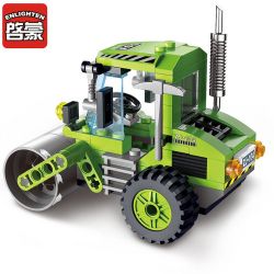 Enlighten 1104 Qman 1104 non  XE LU bộ đồ chơi xếp lắp ráp ghép mô hình City ROAD ROLLER Thành Phố 102 khối