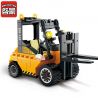 Enlighten 1103 Qman 1103 non  XE NÂNG HÀNG bộ đồ chơi xếp lắp ráp ghép mô hình City FORKLIFT Thành Phố 115 khối