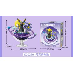 Keeppley K20271 Eevee Xếp hình lắp ráp ghép mô hình Hành tinh gia đình Pokémon Eevee: Tiên Eevee