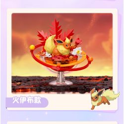 Keeppley K20272 Eevee Xếp hình lắp ráp ghép mô hình Hành tinh của gia đình Pokémon Eevee: Water Eevee