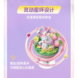 Keeppley K20273 Eevee Xếp hình lắp ráp ghép mô hình Hành tinh của gia đình Pokémon Eevee: Eevee