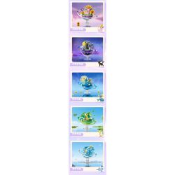 Keeppley K20273 Eevee Xếp hình lắp ráp ghép mô hình Hành tinh của gia đình Pokémon Eevee: Eevee
