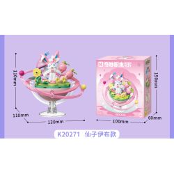 Keeppley K20273 Eevee Xếp hình lắp ráp ghép mô hình Hành tinh của gia đình Pokémon Eevee: Eevee