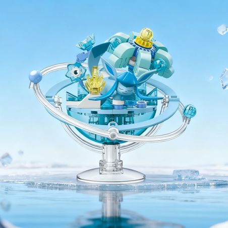Keeppley K20274 Eevee Xếp hình lắp ráp ghép mô hình Hành tinh của gia đình Pokémon Eevee: Ice Eevee