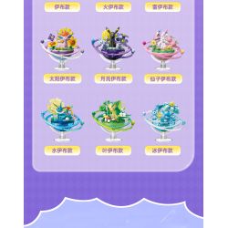 Keeppley K20274 Eevee Xếp hình lắp ráp ghép mô hình Hành tinh của gia đình Pokémon Eevee: Ice Eevee