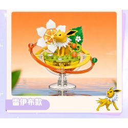 Keeppley K20274 Eevee Xếp hình lắp ráp ghép mô hình Hành tinh của gia đình Pokémon Eevee: Ice Eevee