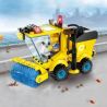Enlighten 1101 Qman 1101 TOPOA MACTEPOB 5019 non  MÁY QUÉT ĐƯỜNG bộ đồ chơi xếp lắp ráp ghép mô hình City SWEEPER Thành Phố 102 khối