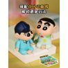 Keeppley K20643 Xếp hình lắp ráp ghép mô hình Crayon Shin-chan: Ngày ngủ qua đêm Shin-chan và Kazama