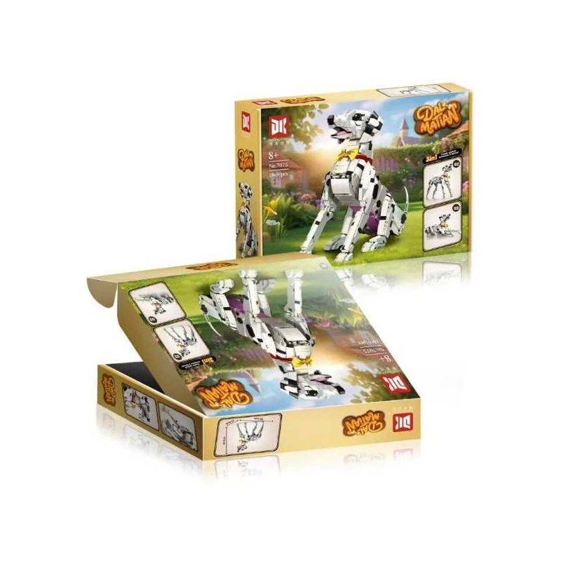 DK 7075 Dalmatian Xếp hình lắp ráp ghép mô hình chó đốm