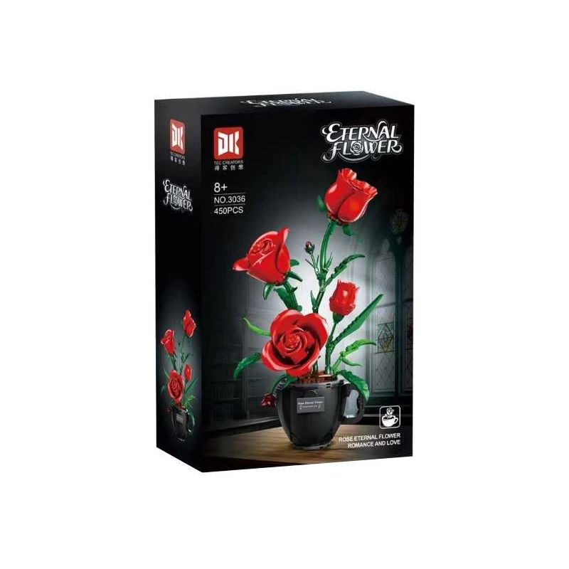 DK 3036 Xếp hình lắp ráp ghép mô hình tách cà phê hoa hồng