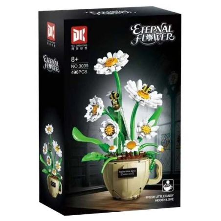 DK 3035 Xếp hình lắp ráp ghép mô hình tách cà phê hoa cúc