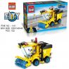 Enlighten 1101 Qman 1101 TOPOA MACTEPOB 5019 non  MÁY QUÉT ĐƯỜNG bộ đồ chơi xếp lắp ráp ghép mô hình City SWEEPER Thành Phố 102 khối