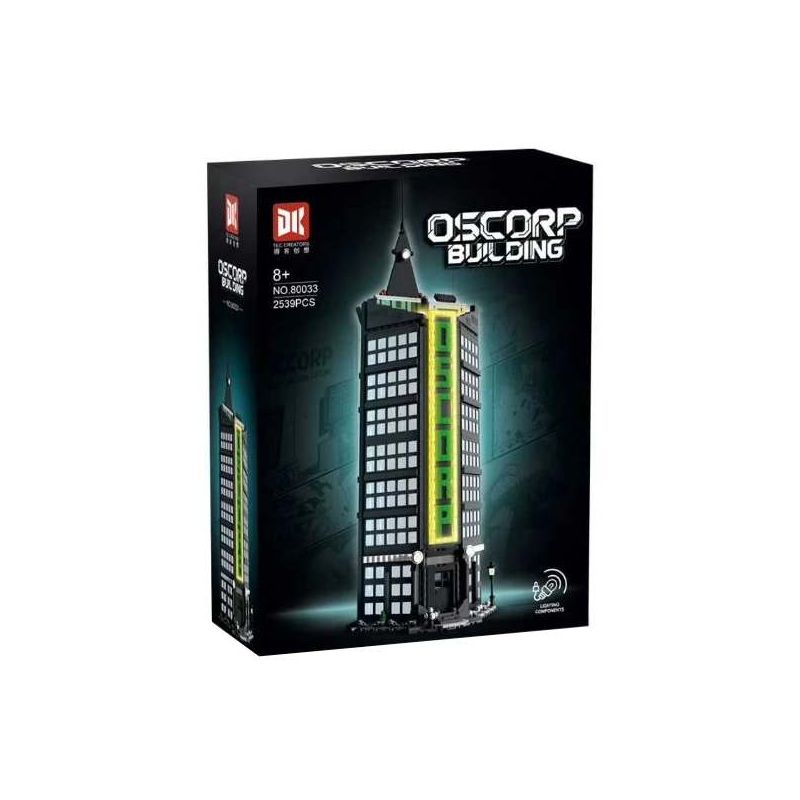 DK 80033 Oscorp Building Xếp hình lắp ráp ghép mô hình tòa nhà màu đen