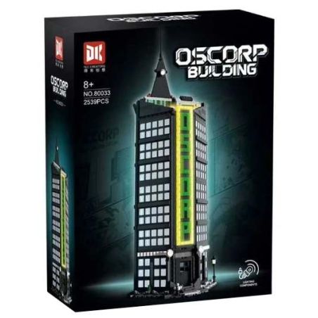 DK 80033 Oscorp Building Xếp hình lắp ráp ghép mô hình tòa nhà màu đen