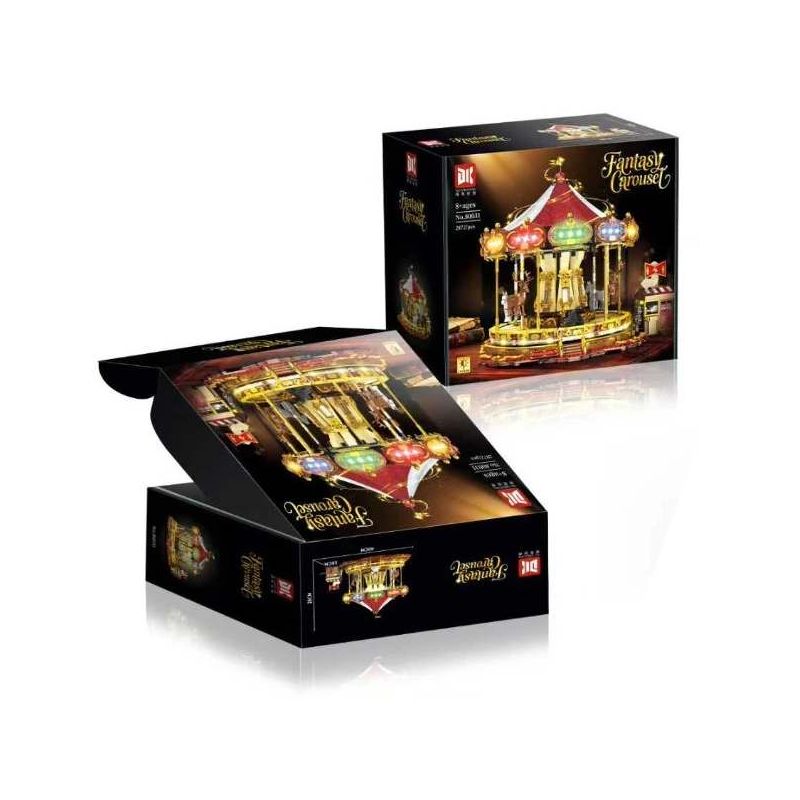 DK 80031 Fantasy Carousel Xếp hình lắp ráp ghép mô hình băng chuyền