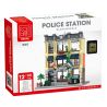 XMORK 20123 Retro Police Station Xếp hình lắp ráp ghép mô hình đồn cảnh sát cổ điển