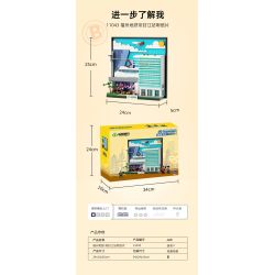 Pantasy 11043 Xếp hình lắp ráp ghép mô hình Bưu thiếp ga tàu điện ngầm Phúc Châu Difenjiang