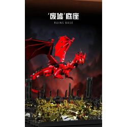 Jiqi JQ1110 Dragon's Ruins Xếp hình lắp ráp ghép mô hình Di tích rồng