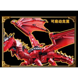 Jiqi JQ1110 Dragon's Ruins Xếp hình lắp ráp ghép mô hình Di tích rồng