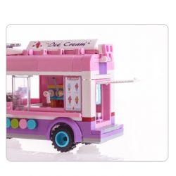 ENLIGHTEN 1112 non  XE BÁN KEM LƯU ĐỘNG bộ đồ chơi xếp lắp ráp ghép mô hình City ICE-CREAM VAN Thành Phố 213 khối