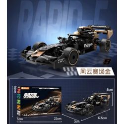 iBlock ib1081 Blaze Ruby Xếp hình lắp ráp ghép mô hình Phương trình tốc độ: Mặt bích đỏ rực