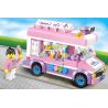 ENLIGHTEN 1112 non  XE BÁN KEM LƯU ĐỘNG bộ đồ chơi xếp lắp ráp ghép mô hình City ICE-CREAM VAN Thành Phố 213 khối