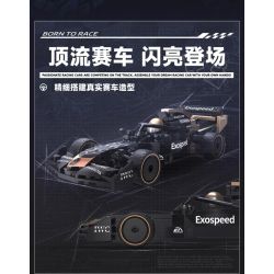 iBlock ib1079 Optimal Tangerine Xếp hình lắp ráp ghép mô hình Phương trình tốc độ: McLaren Orange