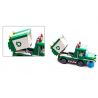 Enlighten 1111 Qman 1111 non  XE THU GOM RÁC bộ đồ chơi xếp lắp ráp ghép mô hình City GARBAGE TRUCK Thành Phố 198 khối