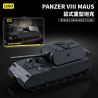 12GO 97016 Panzer VII Maus Xếp hình lắp ráp ghép mô hình Xe tăng siêu nặng Maus 1:28