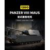 12GO 97016 Panzer VII Maus Xếp hình lắp ráp ghép mô hình Xe tăng siêu nặng Maus 1:28