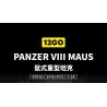 12GO 97016 Panzer VII Maus Xếp hình lắp ráp ghép mô hình Xe tăng siêu nặng Maus 1:28