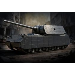 12GO 97016 Panzer VII Maus Xếp hình lắp ráp ghép mô hình Xe tăng siêu nặng Maus 1:28