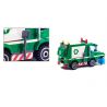 Enlighten 1111 Qman 1111 non  XE THU GOM RÁC bộ đồ chơi xếp lắp ráp ghép mô hình City GARBAGE TRUCK Thành Phố 198 khối