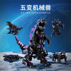 Takuki T1101 Xếp hình lắp ráp ghép mô hình Quái thú cơ khí ngũ biến