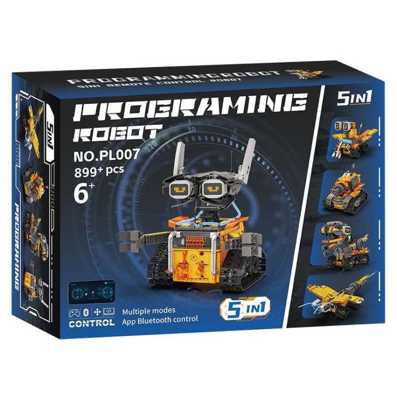 No license PL007 Proeramine Robot Xếp hình lắp ráp ghép mô hình Robot điều khiển từ xa WALL-E 5