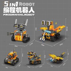 No license PL007 Proeramine Robot Xếp hình lắp ráp ghép mô hình Robot điều khiển từ xa WALL-E 5