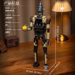 small angle JD094 GUGU Robot Xếp hình lắp ráp ghép mô hình Mandalorian: Robot cổ đại