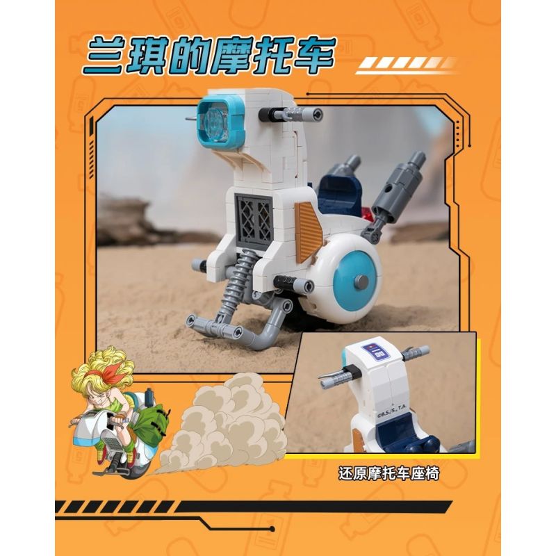 Pantasy 87006 Lunch's Motorcycle Xếp hình lắp ráp ghép mô hình Dragon Ball: Xe máy của Lan Qi