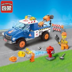 Enlighten 1109 Qman 1109 non  XE Ô TÔ SỬA ĐƯỜNG bộ đồ chơi xếp lắp ráp ghép mô hình City ROAD WRECKER Thành Phố 207 khối