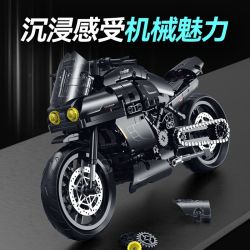 double height 60546 Xếp hình lắp ráp ghép mô hình Ducati Big Devil 1:8