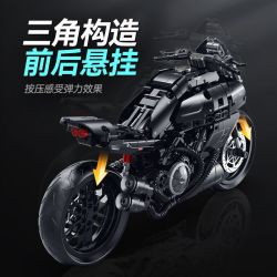 double height 60546 Xếp hình lắp ráp ghép mô hình Ducati Big Devil 1:8