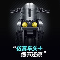 double height 60546 Xếp hình lắp ráp ghép mô hình Ducati Big Devil 1:8